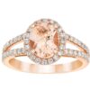 Morganite & Diamond Ring