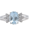 Aqua and Diamond Ring