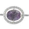 Oval Amethyst & Diamond Ring