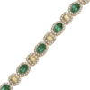 Natrual Yellow Diamond with Emeralds