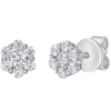 Diamond Halo Earrings