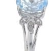 Aqua and Diamond Ring