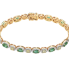 Natrual Yellow Diamond with Emeralds