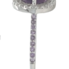 Oval Amethyst & Diamond Ring
