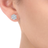 Diamond Halo Earrings