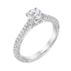 Round White Diamond Bridal Ring