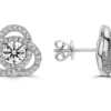 Diamond Halo Earrings