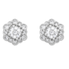 Diamond Halo Earrings