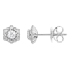 Diamond Halo Earrings